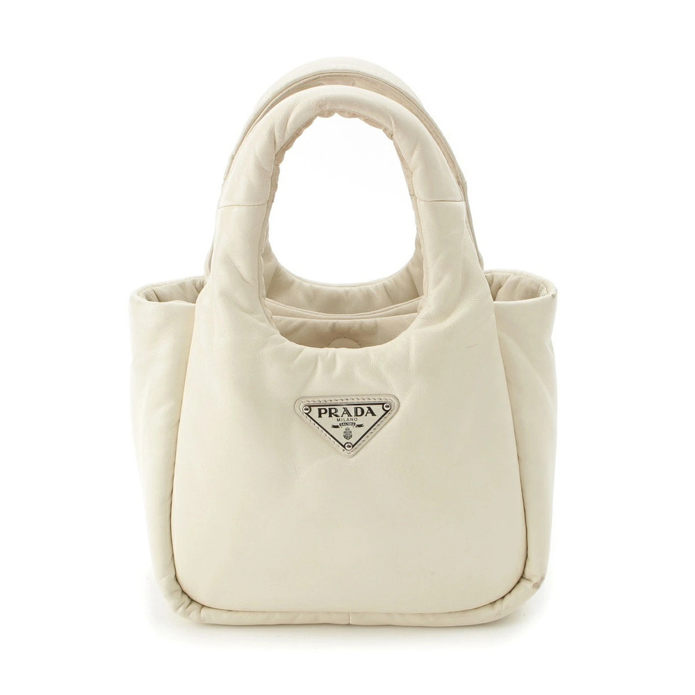 Prada Nappa Leather Handbag White